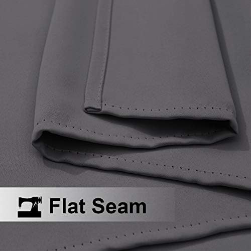 nicetown 2 panels blackout grey outdoor curtains for, package contents