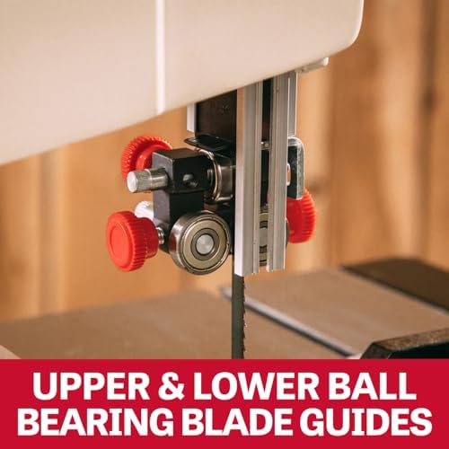 jet 10-inch woodworking band saw with stand, 1/2, close-up detail