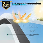 advance outdoor 12x20 ft heavy duty carport potable, package contents