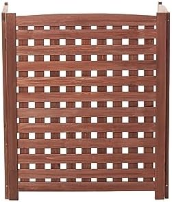 knocbel privacy screen solid wood decorative fences air, side view