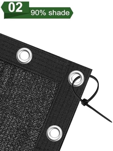 vensovo 3ft x 50ft privacy fence screen, close-up detail