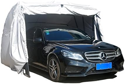 ikuby retractable carport – foldable lockable car shelter, close-up detail