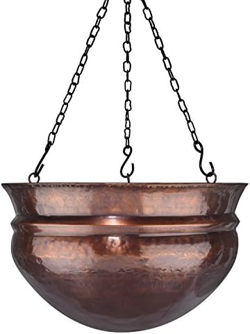 h potter hanging planter - antique copper finish, view 9