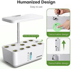 ahopegarden indoor garden hydroponics growing system: 10 pods on a desk or shelf