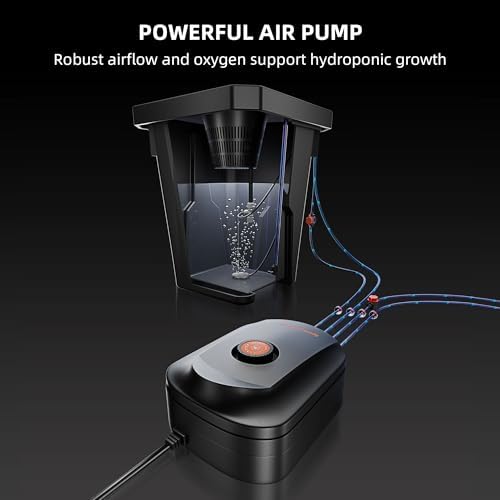 spider farmer dwc hydroponics growing system kit 2 showing dimensions