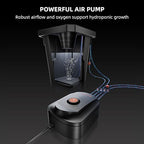 spider farmer dwc hydroponics growing system kit 2 showing dimensions