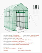 vevor walk-in greenhouse, 54" x 81.1" x 77.2" on a desk or shelf