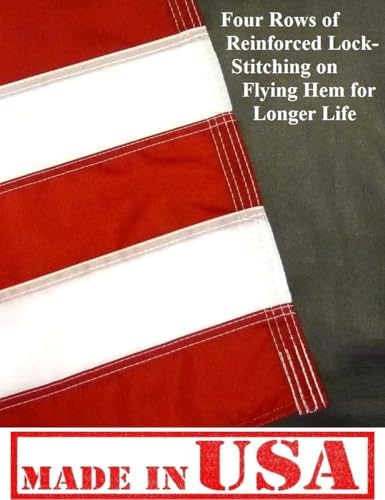 us flag factory - 2.5x4 ft american flag, close-up detail