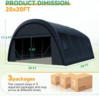 cobizi carport 20x20 heavy duty 2 car carport shown in use