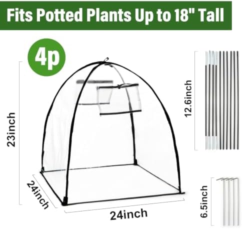 plant covers freeze protection, clear outdoor garden frost shown in use