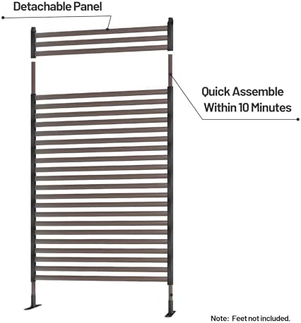 twira outdoor privacy screen 35" x 71", privacy on a desk or shelf