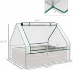 outsunny 4 x 3 x 1ft raised garden on a desk or shelf