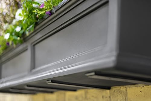mayne fairview 60in self-watering rectangular window box planter, view 12
