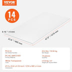 vevor 14 pack polycarbonate greenhouse panels, 2' x on a desk or shelf