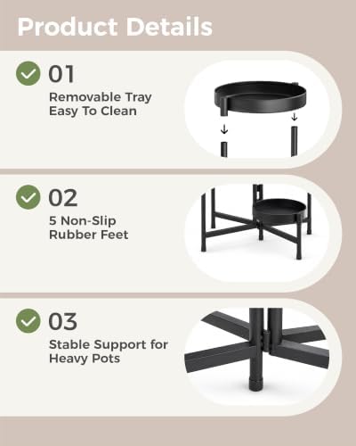 bamworld plant stand indoor outdoor 5 tier corner, package contents