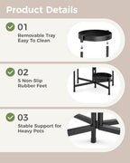 bamworld plant stand indoor outdoor 5 tier corner, package contents