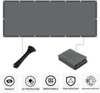coolboys 3'x9' dark grey balcony privacy screen fence shown in use