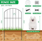 vancastle decorative garden fence outdoor, 20ft (l) x shown in use