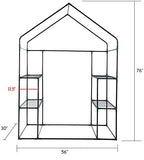 56x30x76 portable walk-in greenhouse for outdoors, plant house, package contents