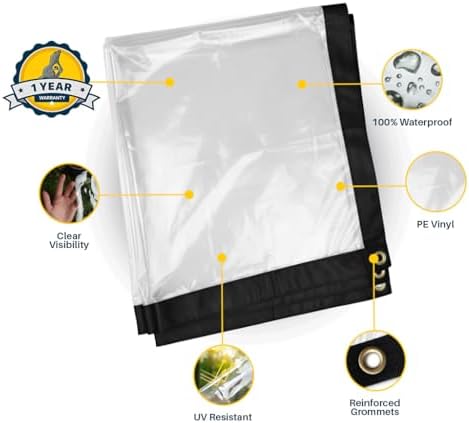 seal skin covers waterproof clear tarp 12x16 ft shown in use