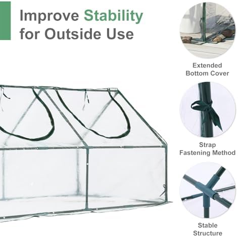 aoodor mini greenhouse for indoor and outdoor plant, package contents