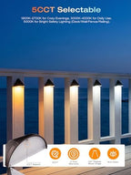 cloudy bay [8 pack] led deck lights low, side view