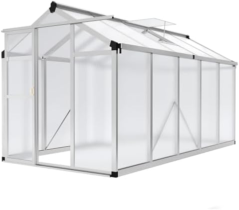 garvee 6x10 ft greenhouse - large aluminum greenhouses on a desk or shelf