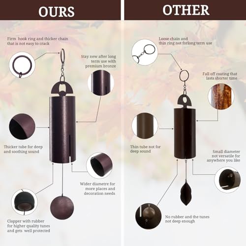 astarin wind chimes for outside deep tone heroic, close-up detail