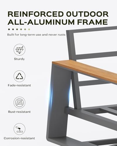 vexwalx aluminum luxury outdoor swivel patio chairs with on a desk or shelf