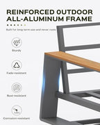 vexwalx aluminum luxury outdoor swivel patio chairs with on a desk or shelf