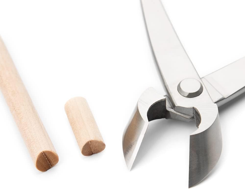 Bonsai Straight Edge Cutter Professional Grade Branch Cutter Alloy Steel Bonsai Tools Equip With Tool Bag (MT-SE-205 branch cutter gift-packaging)