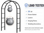 thickened tube garden arch,7.3ft heavy-duty metal with 16mm, close-up detail