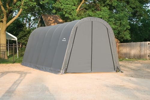 shelterlogic garage-in-a-box roundtop replacement cover 90509 | for shown in use