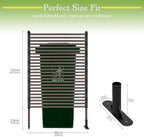 outdoor metal privacy fence screen 35 x 59 shown in use