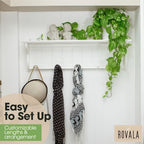 rovala silk plants for home decor indoor in, side view