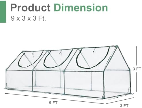aoodor mini greenhouse for indoor and outdoor plant shown in use