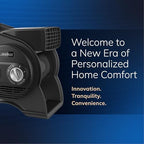 lasko pivoting high velocity portable utility fan on a desk or shelf