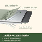 vego garden raised garden bed kit, 17" tall, side view
