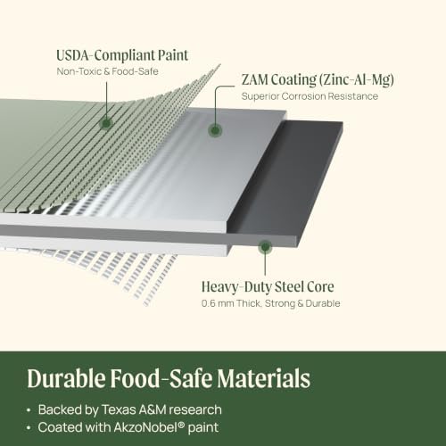 vego garden raised garden bed kit, 17" tall, side view