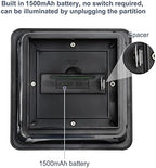 solar post cap lights for 3x3 metal/vinyl &, front angle view
