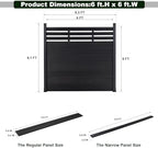 mondaria semi-closed privacy fence panels with 2 posts shown in use