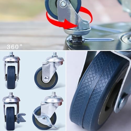12" heavy duty plant dolly with wheels, 200lbs, close-up detail