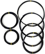 6Pcs Bonsai Wire, 6 Sizes of 1mm, 1.5mm, 2mm, 2.5mm, 3mm, 4mm Black Aluminum Wire, Total 152 Feet Bonsai Tool Kitfor Bonzai Trees Indoor
