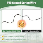 3.28-foot greenhouse wiggle spring wire & lock channel showing dimensions