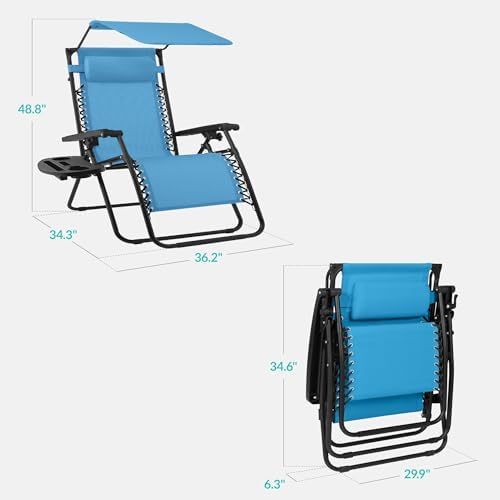 best choice products oversized zero gravity chair recliner shown in use