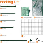 bstrip greenhouses for outdoors with base mat, pvc, view 9