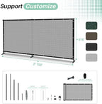 sunnyroyal 6' x 24' privacy fence screen panel, side view