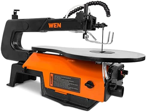 wen variable speed scroll saw, 16-inch with work, main product view