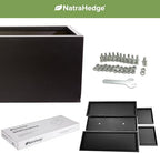 natrahedge hampton wooden planter box (44"" lx15 wx15 on a desk or shelf