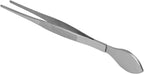 Bonsai Tweezers, Professional Stainless Steel Dual Function Straight Serrated Tips with Spatula for Precise Bonsai Care and Repotting